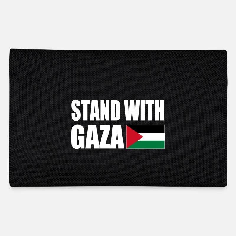 Stand with gaza - Federtasche - Schwarz
