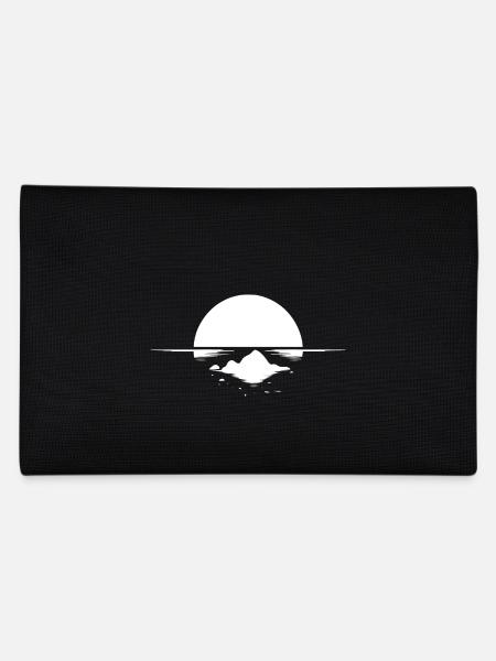 Lonely tropical island in sunset - Pencil Case - black - Back