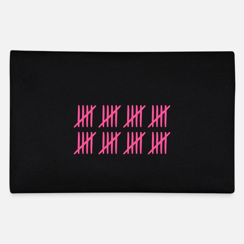 Strichliste 40 Jahre alt 40.Geburtstag - Federtasche - Schwarz