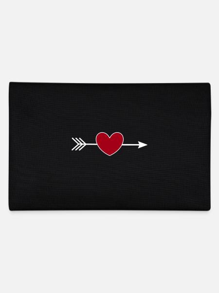 Valentine's Day, Valentine's Day, Valentine's Day - Pencil Case - black - Back