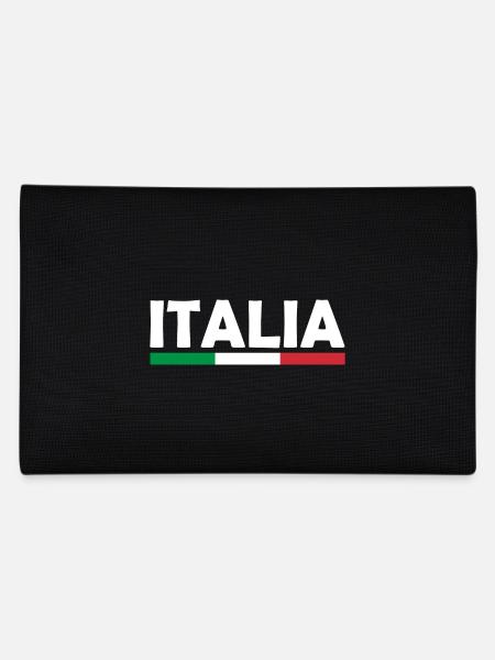 Italy flag - Pencil Case - black - Back