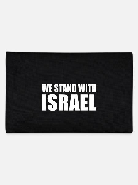 We Stand with israel - Pencil Case - black - Back