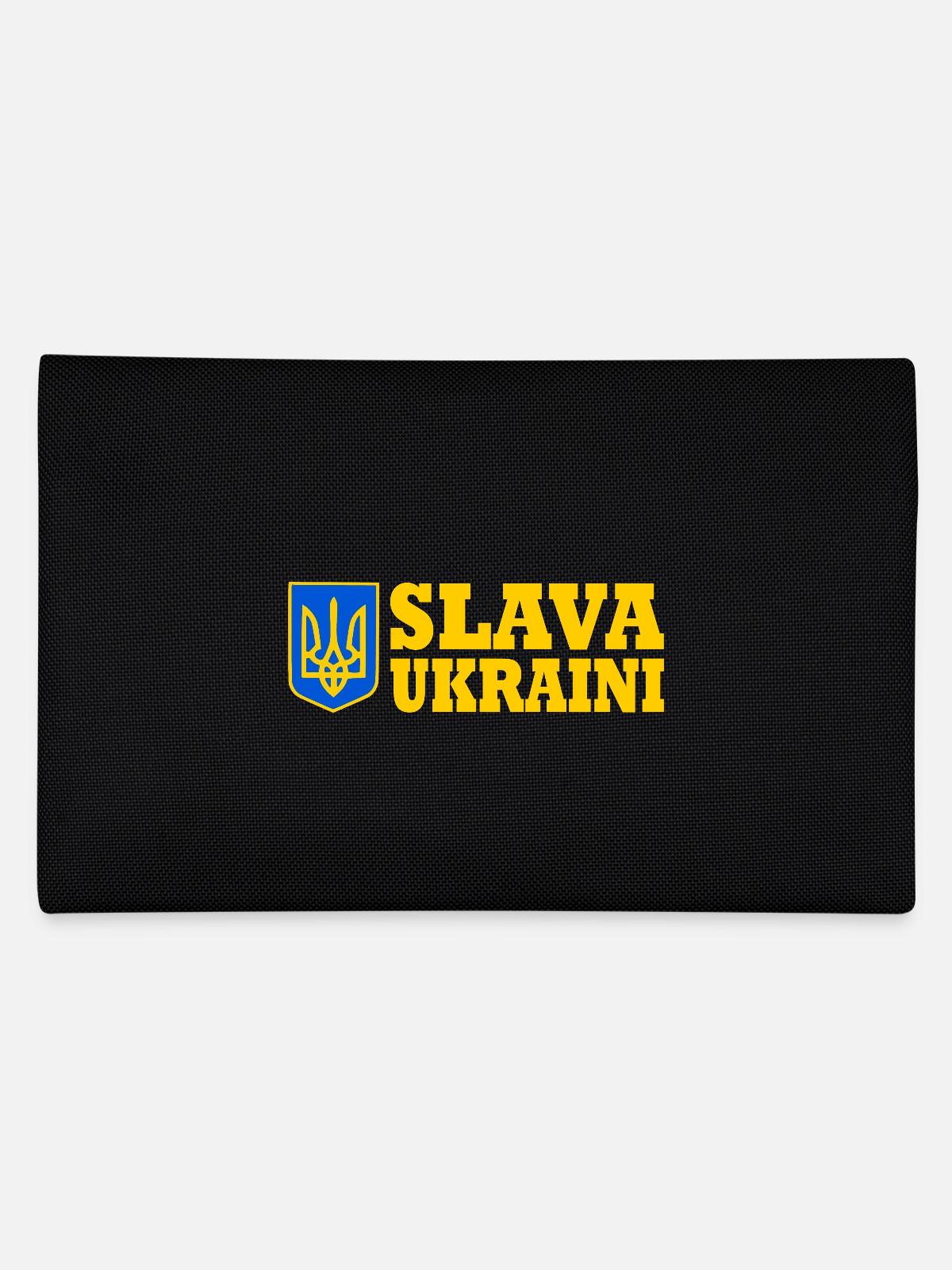 Slava ukraini - Pencil Case - black - Back