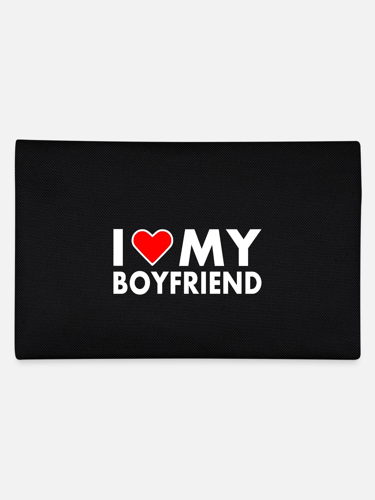 I love my boyfriend - Trousse - noir - Dos