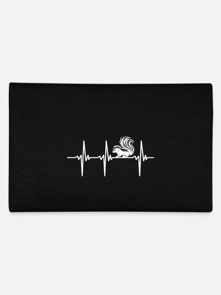 Heartbeat for cute skunks babies - Pencil Case - black - Back