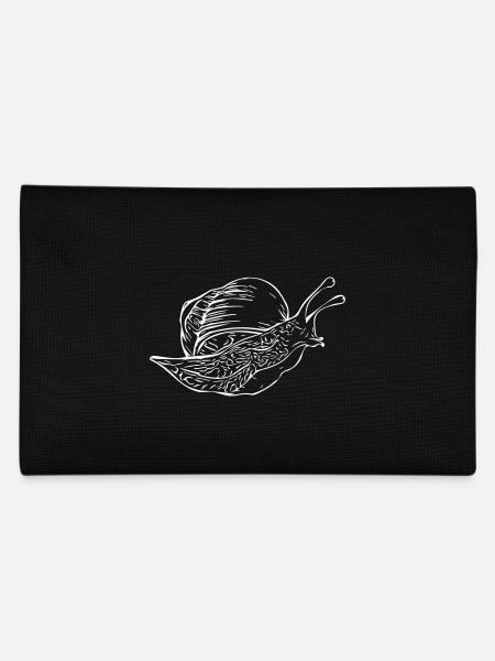 Schnecke - Federtasche - Schwarz - Hinten