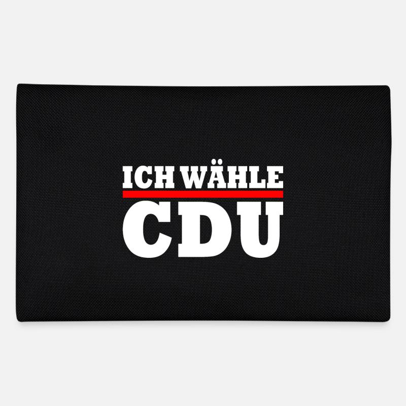 Ich wähle cdu - Federtasche - Schwarz