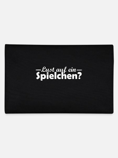 Fancy a game saying vector - Pencil Case - black - Back