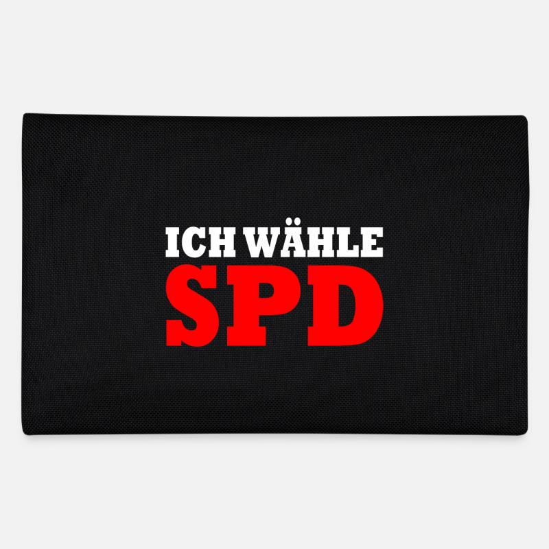 Ich wähle spd - Federtasche - Schwarz