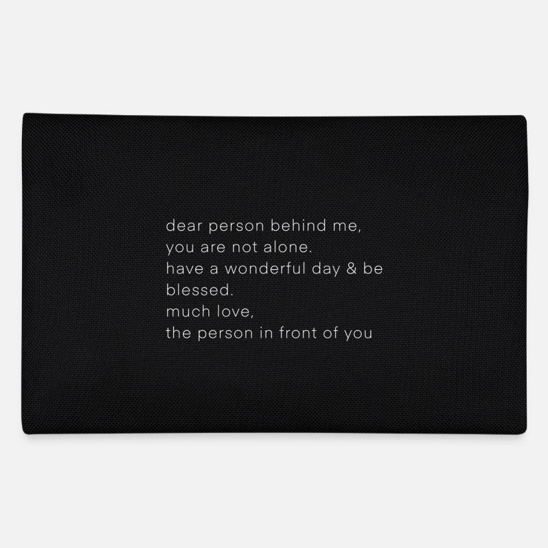 Dear person behind - Federtasche - Schwarz