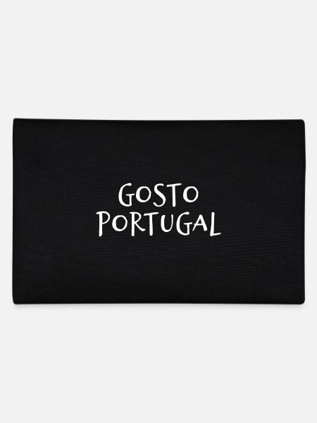 Ich mag Portugal - auf Portugiesisch - Federtasche - Schwarz - Hinten