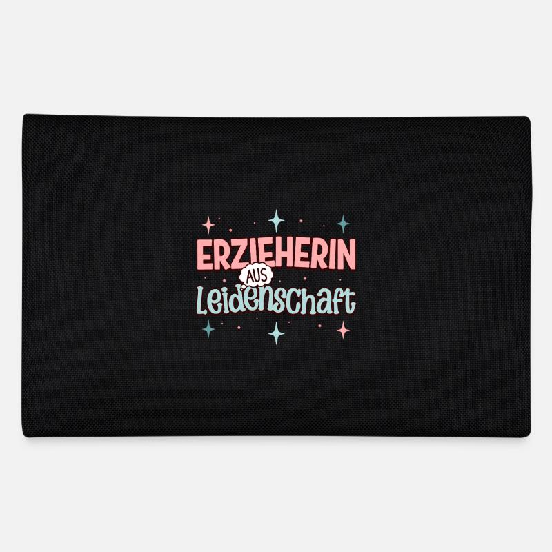 Erzieherin Kindergarten Kita Beruf Kindergärtnerin - Federtasche - Schwarz