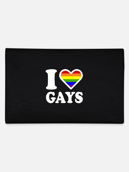 I love gays - Pencil Case - black - Back