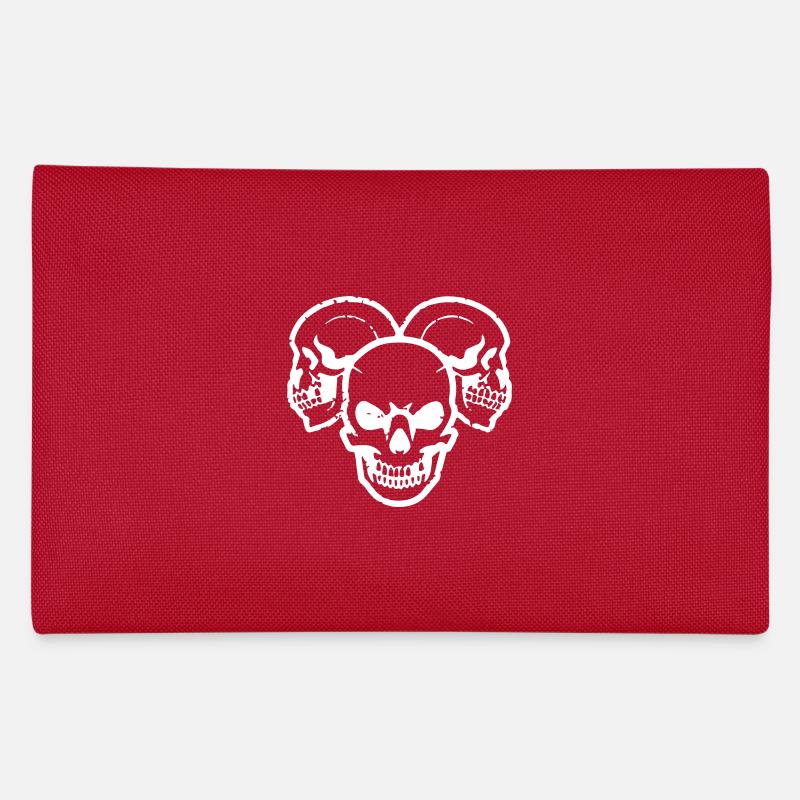 Three Grinning Vector Skull Pencil Case