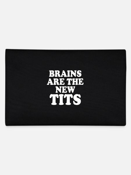 brains are the new tits - Federtasche - Schwarz - Hinten