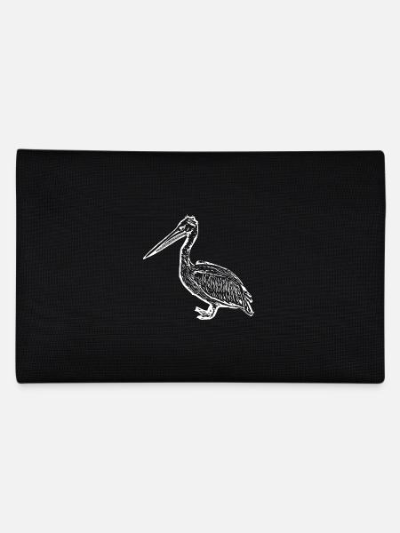Pélicans Oiseaux Oiseaux Pelecanus - Trousse - noir - Dos