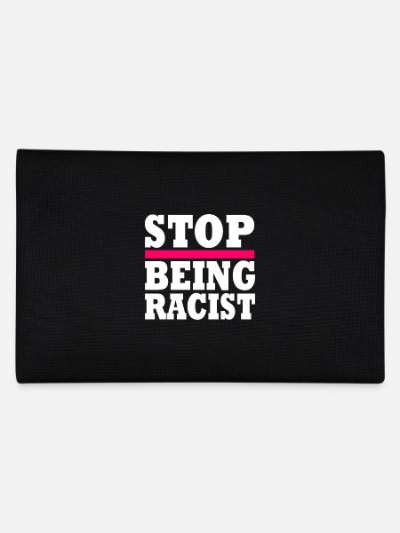 Stop being racist - Trousse - noir - Dos