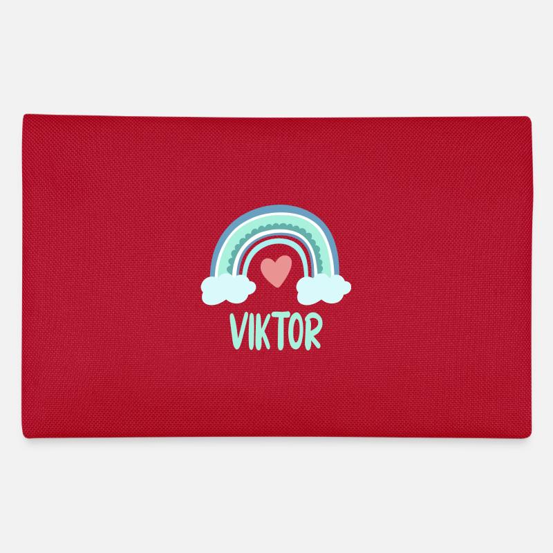 Viktor Name Regenbogen Baby Federtasche