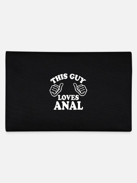 This guy loves anal - Federtasche - Schwarz - Hinten