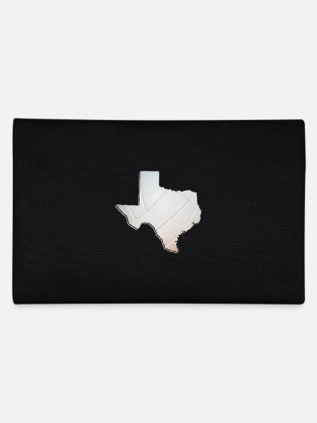 Le vrai volleyball sur la carte de l’État du Texas - Trousse - noir - Dos