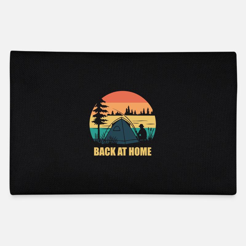 Angler am See mit Zelt - Back at Home Federtasche