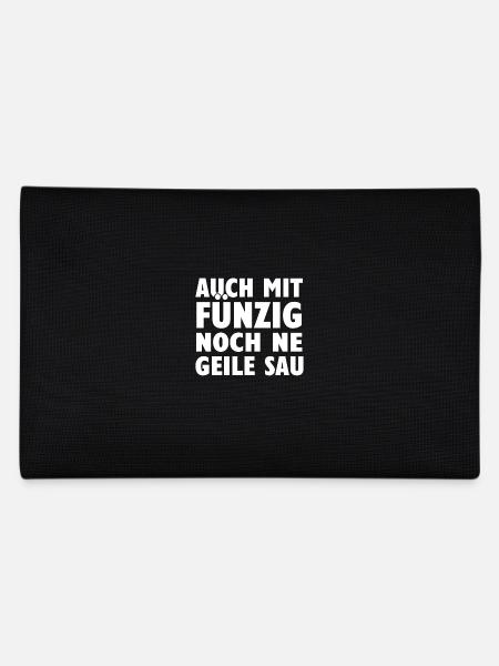 Auch mit 50 noch Geile Sau - Federtasche - Schwarz - Hinten