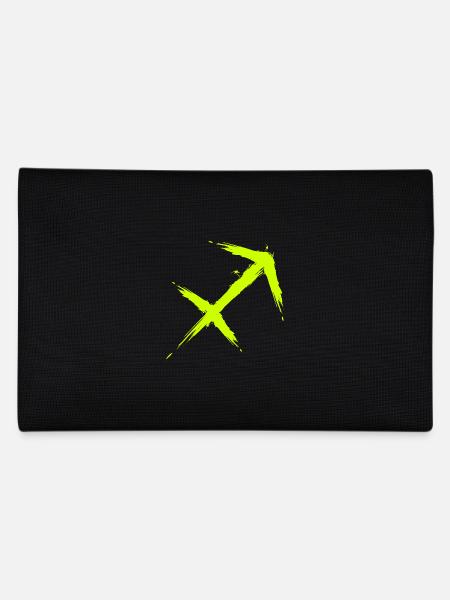 Schütze Sternzeichen Sagittarius Symbol Gelb Neu - Federtasche - Schwarz - Hinten