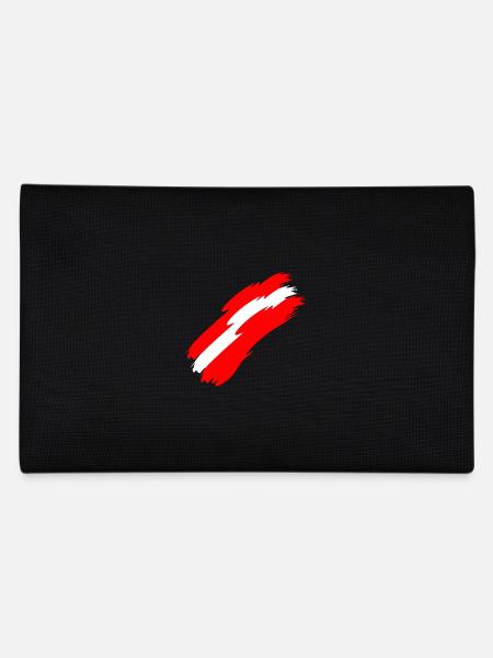 Austria flag colors - Pencil Case - black - Back