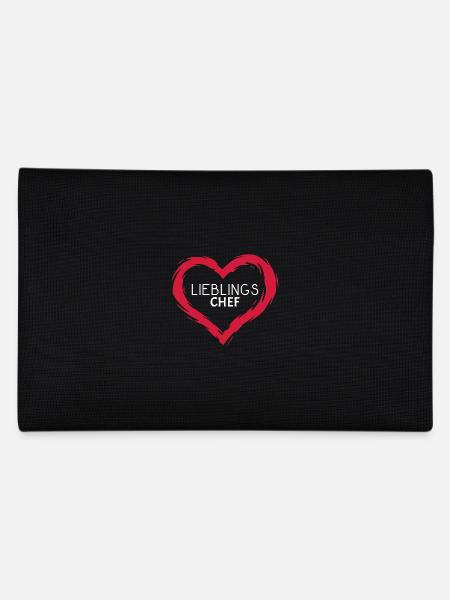 Lieblings Chef Herz Liebe Geschenkidee - Federtasche - Schwarz - Hinten