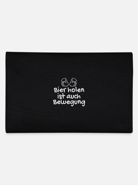 Bier holen ist auch Bewegung - Federtasche - Schwarz - Hinten