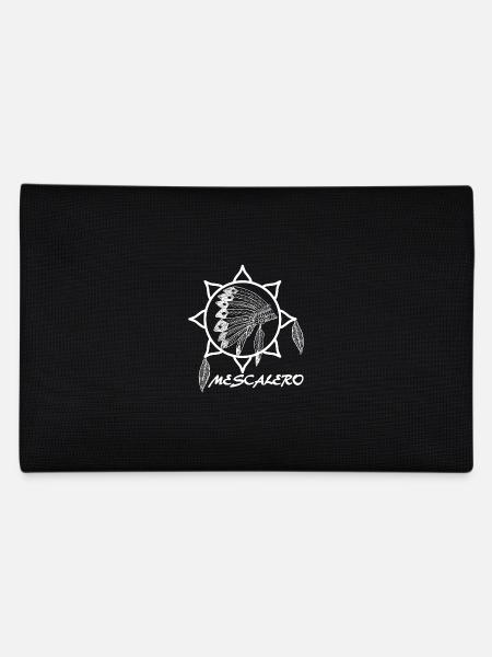 Mescalero Apache Indianer - White - Federtasche - Schwarz - Hinten