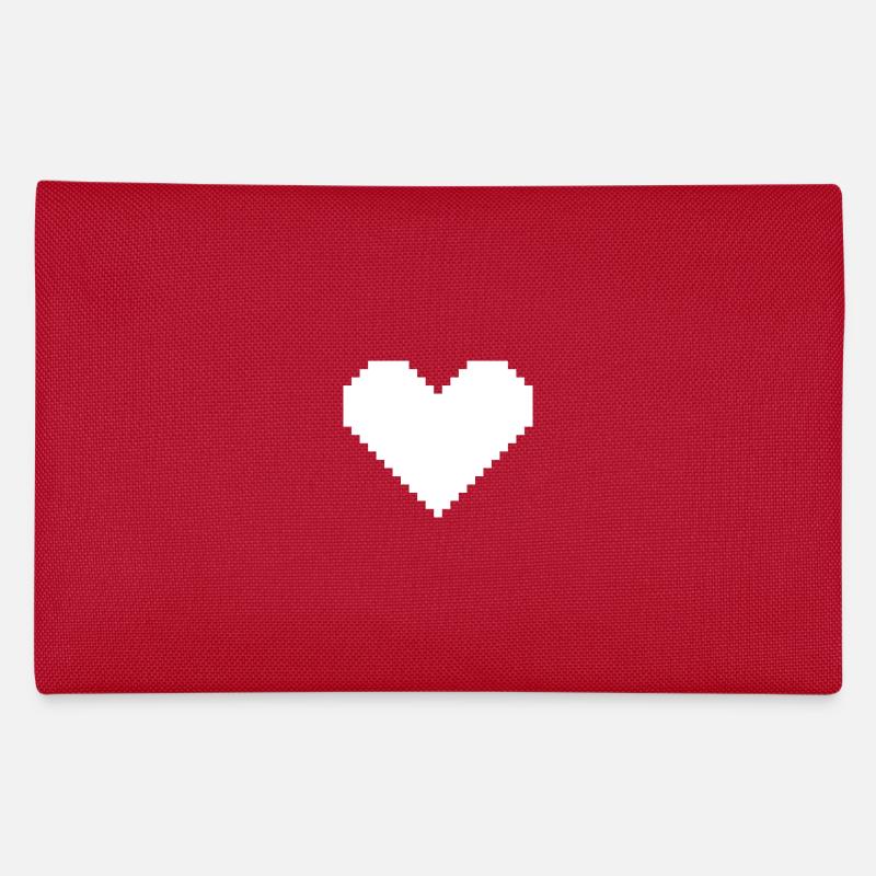 Pixel coeur blanc Trousse