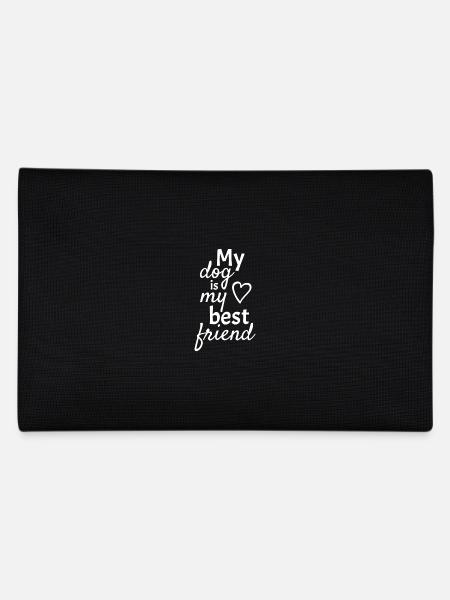 My dog is my best friend - Pencil Case - black - Back