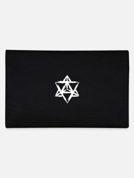 Merkaba symbol sacred geometry - Pencil Case - black - Back
