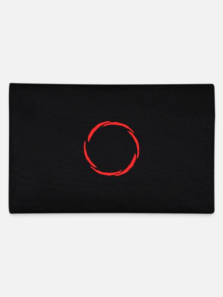 Circle symbol new variant Red - Pencil Case - black - Back