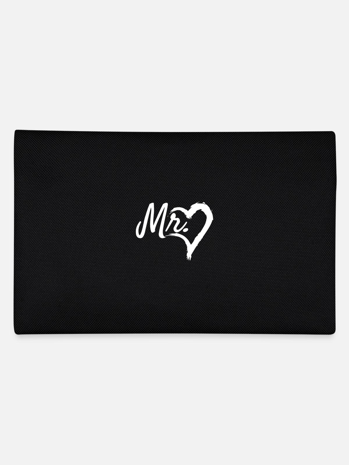 Symbole du coeur Mr - Trousse - noir - Dos