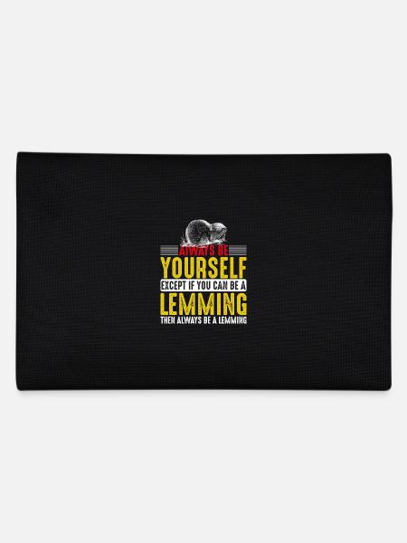 Soyez toujours un lemming - Trousse - noir - Dos