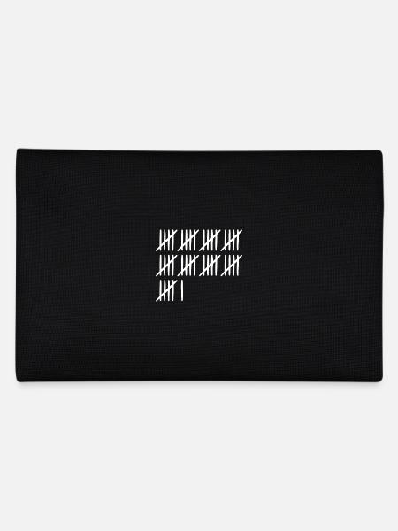 46 birthday tally sheet 46 years old - Pencil Case - black - Back