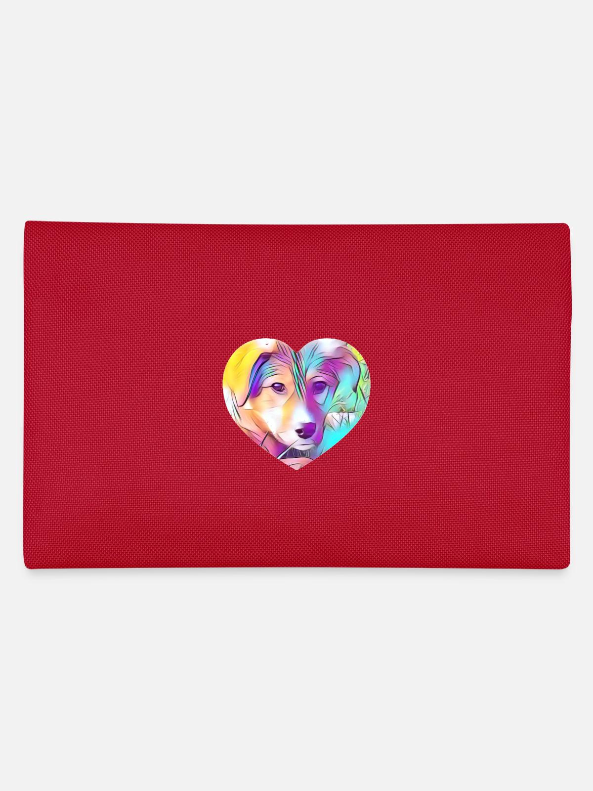 Dog - Pencil Case - red - Back