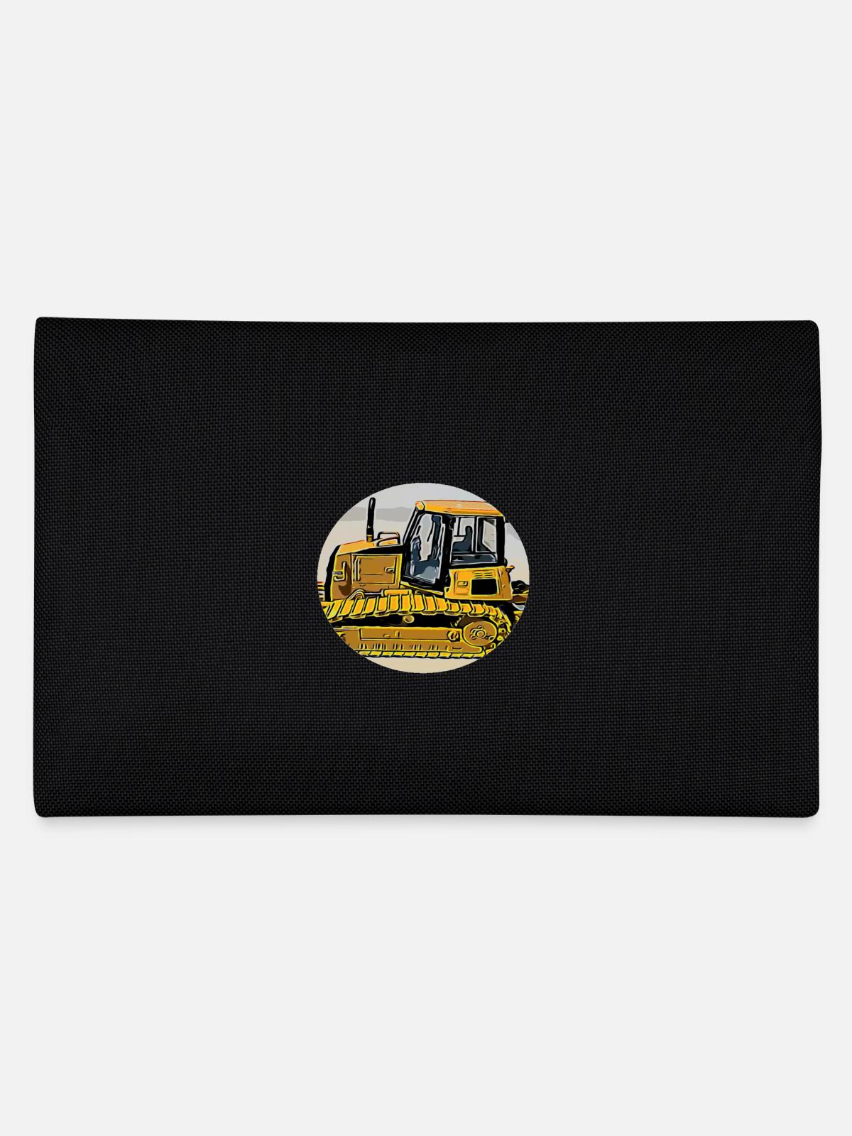 Planierraupe - Federtasche - Schwarz - Hinten