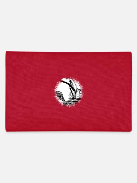 Excavator - Pencil Case - red - Back