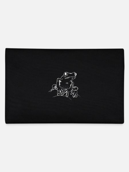 Frosch mit großen Augen - Federtasche - Schwarz - Hinten