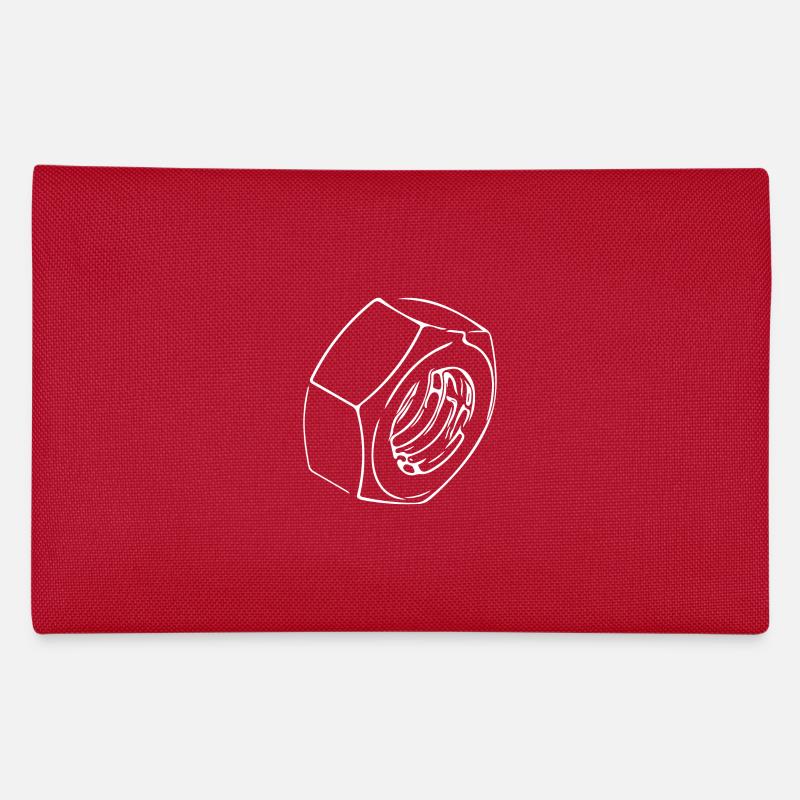 Schraubenmutter mit vintage Gewinde Federtasche