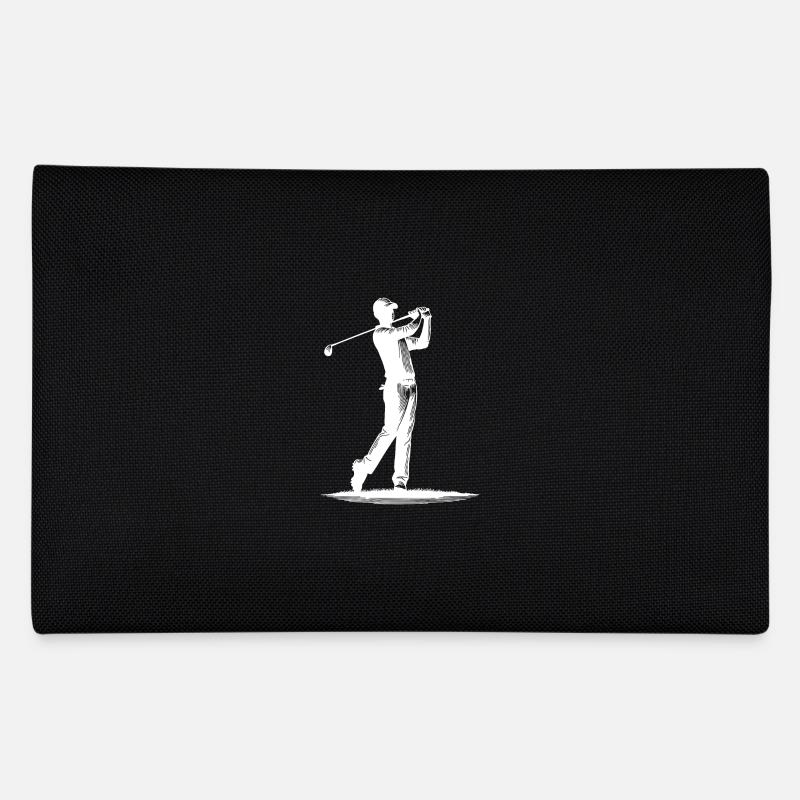 Golf Spieler auf dem Golfplatz Sport Golfspiel - Federtasche - Schwarz