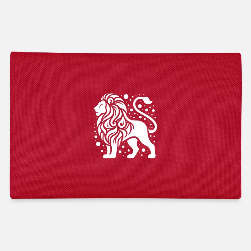 Eleganter Löwe mit wilder Mähne Federtasche