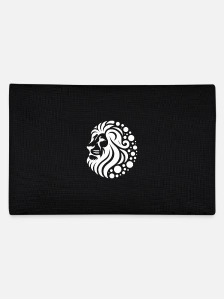 Fière tête de lion à crinière - Trousse - noir - Dos