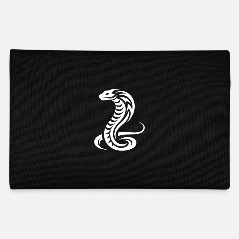 Giftiges Tribal Tattoo Style Cobra Schlange Federtasche