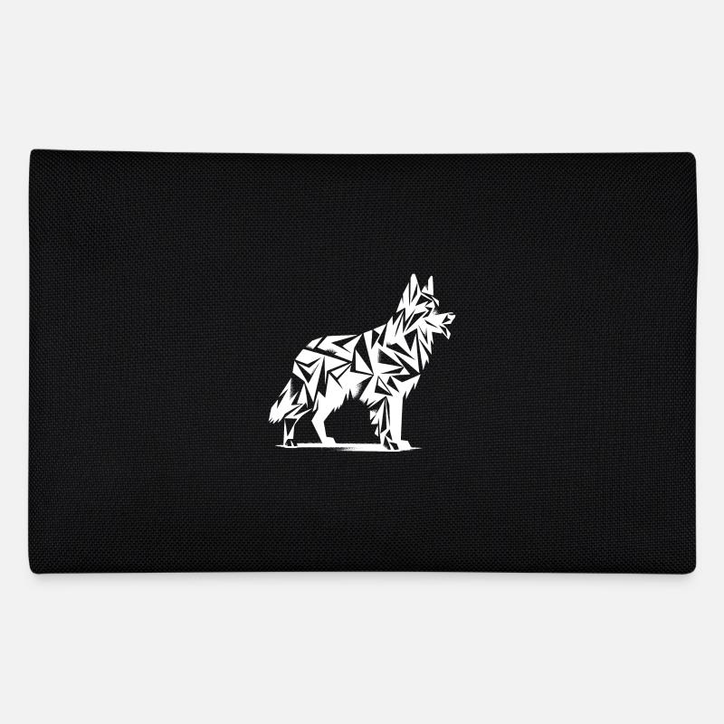 Geometrischer Schäferhund Federtasche