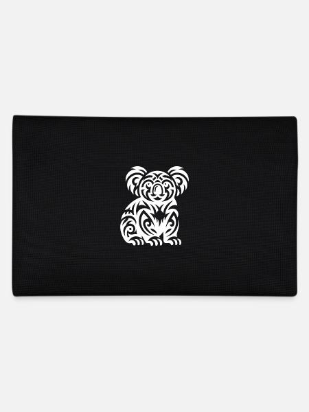 Niedlicher australischer Tribal Tattoo Koala - Federtasche - Schwarz - Hinten