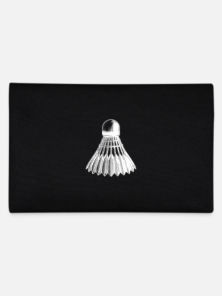 Badminton Ball Tattoo Style - Pencil Case - black - Back